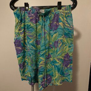 Koret Womens Flower Plus Print Shorts